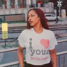 Load image into Gallery viewer, Bedazzled &quot;I love your princess&quot; Baby Tee

