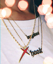 Load image into Gallery viewer, Red X Necklace