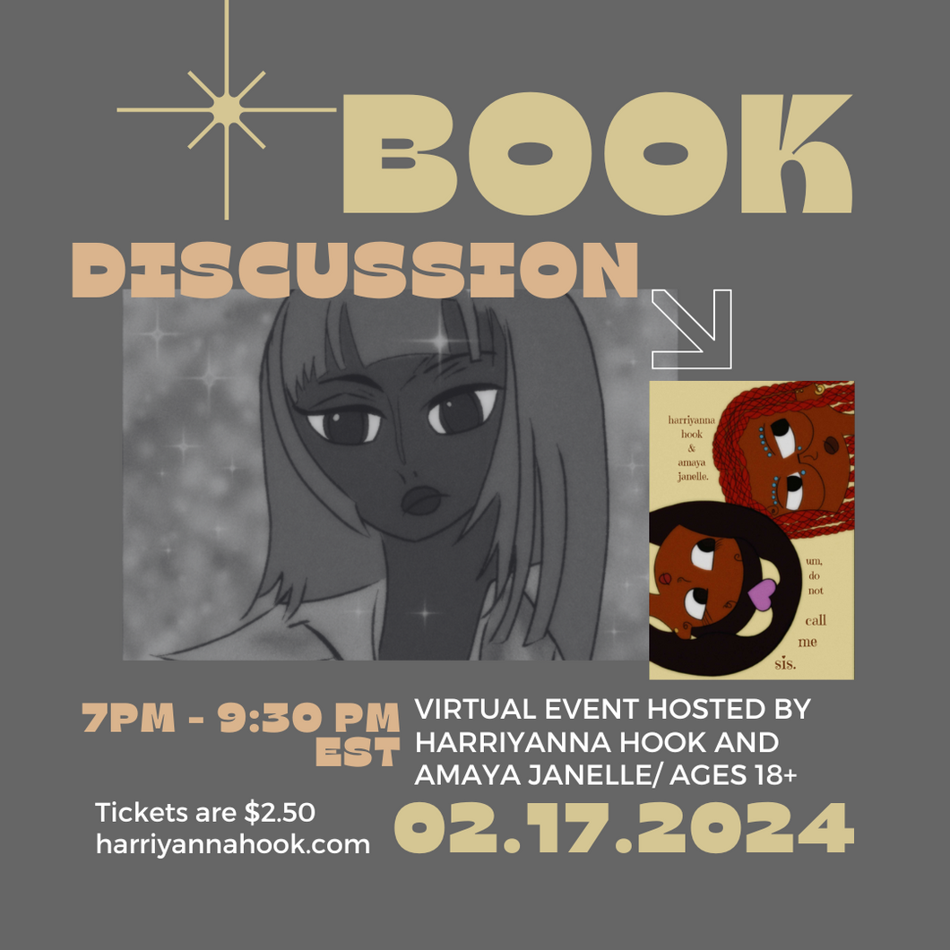 Um Do Not Call Me Sis Virtual Book Discussion Ticket
