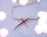 Red X Necklace